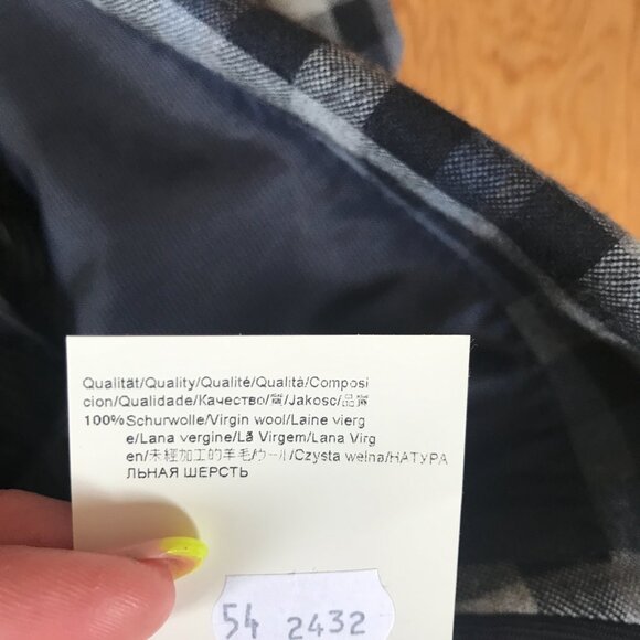 Blue & Grey Check Hugo Boss Wool Blazer - Picture 13 of 16